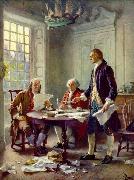 Jean Leon Gerome Ferris Writing the Declaration of Independence France oil painting artist